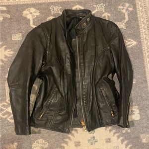 Vintage Black Leather Jacket